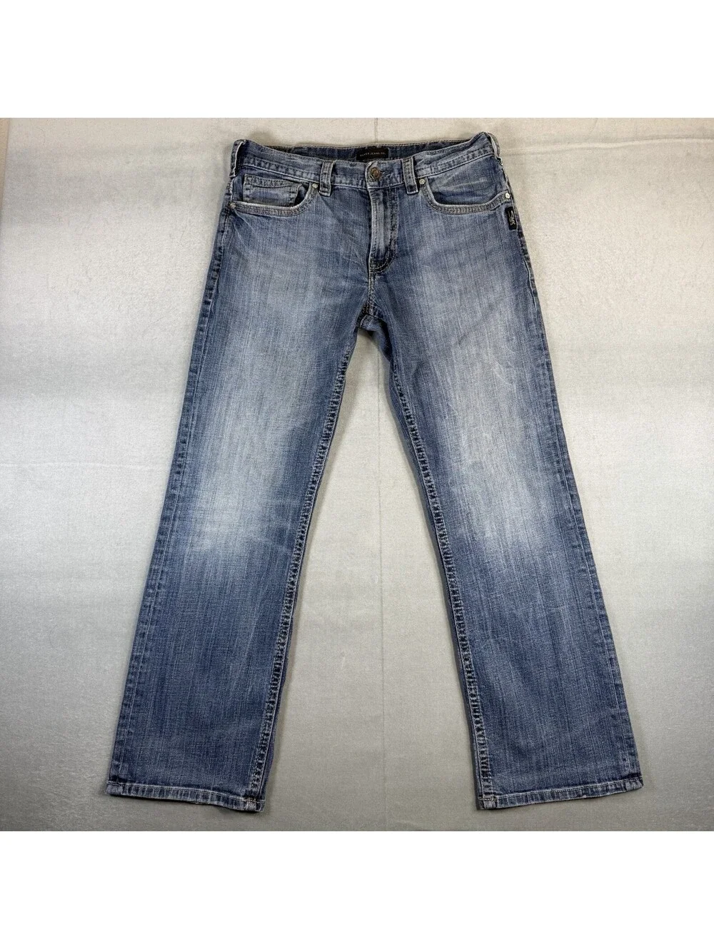 Silver Jeans Gordie Mens 32x32 Blue Bootcut Medium Wash Western Stretch Denim